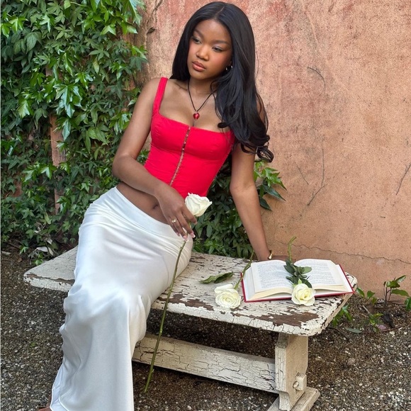 HOUSE OF CB 'Pia' Cherry Corset NWOT - Picture 4 of 14